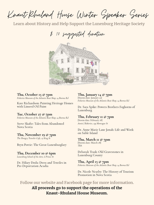 Knaut-Rhuland House Winter Speaker Series
